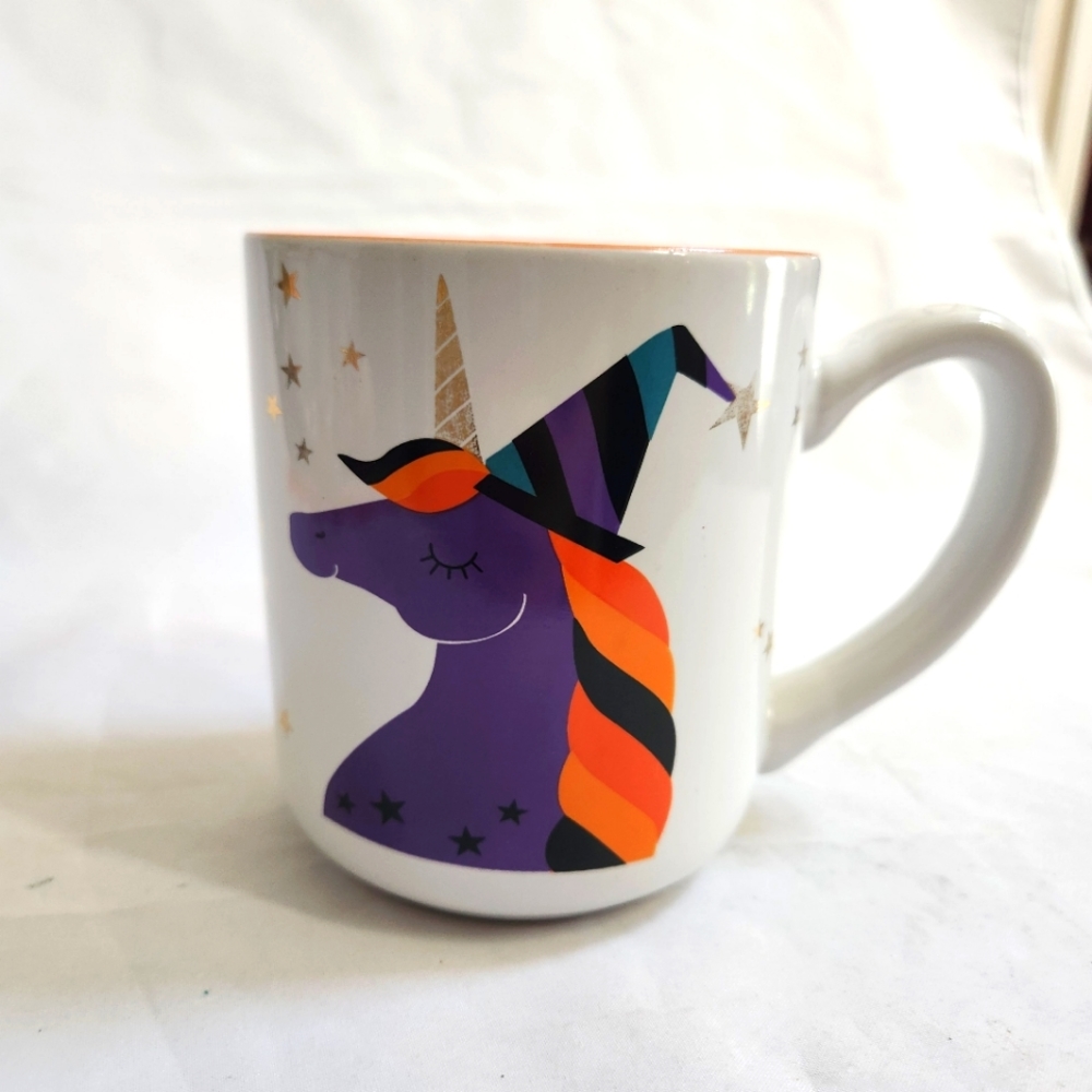 Purple Unicorn Witch Coffee Mug